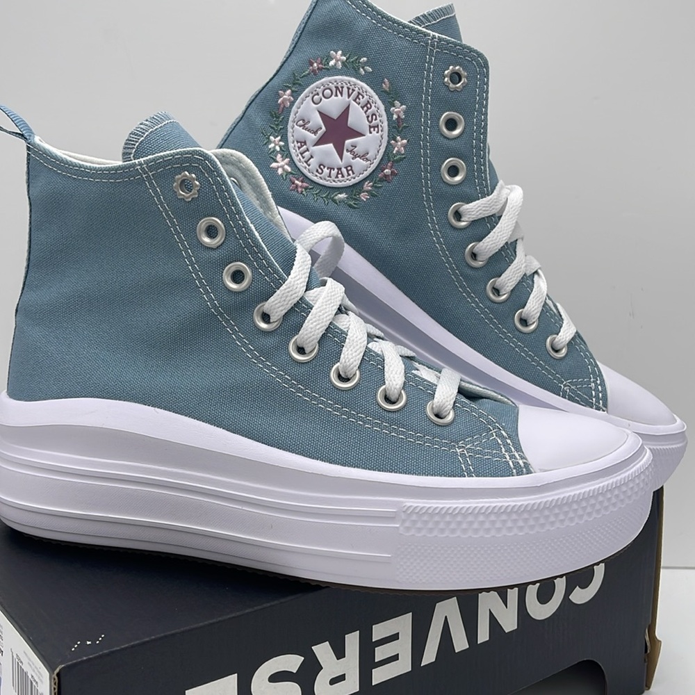 Vans WMNS A07237C
CTAS MOVE HI COCOON BLUE/WHITE Platforms Sneakers Chuck Taylor - Picture 7 of 16